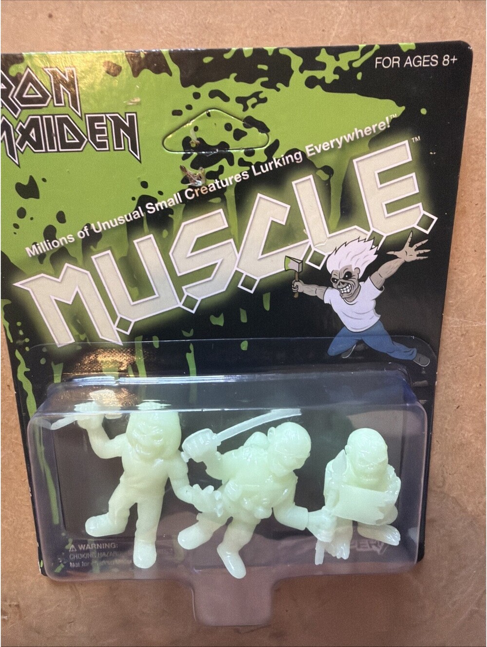 NEW Super 7 IRON MAIDEN M.U.S.C.L.E. Mini-Figure GLOW Killers Trooper Piece Mind